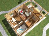 Проект дома ПД-018 3D План 3